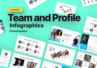 团队简介人员展示keynote模板 - 顶尖PPT