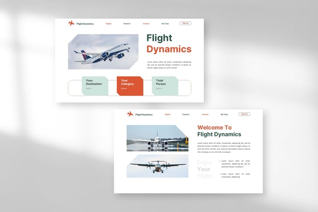 飞行动力学航空公司keynote模板 - 顶尖PPT