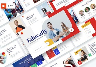 教育教学课程培训机构PPT模板 - 顶尖PPT