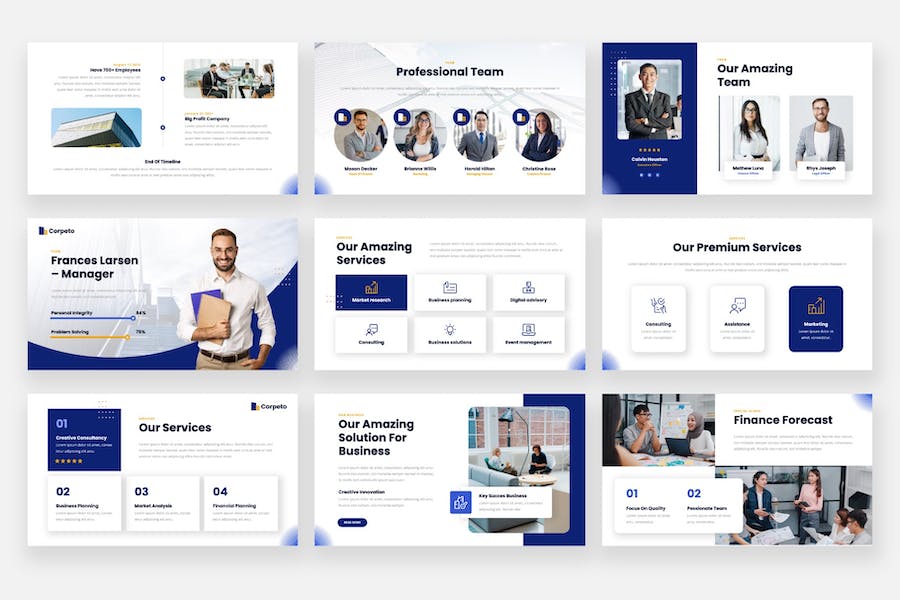 企业商务商业通用PPT模板 - 顶尖PPT
