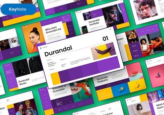 彩色时尚商务风格keynote模板 - 顶尖PPT