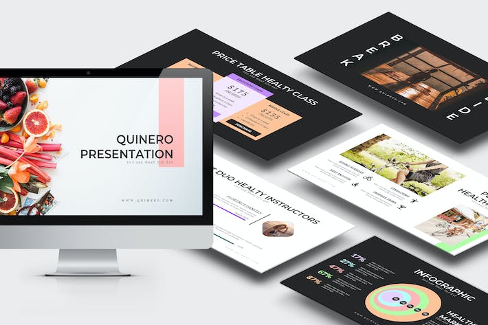 健康饮食舒适生活方式keynote模板 - 顶尖PPT