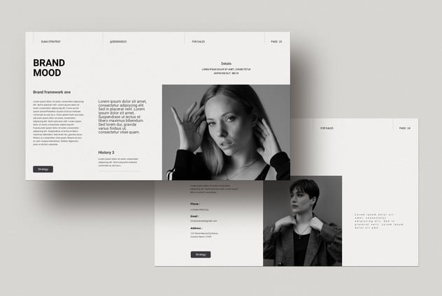 时尚服装品牌战略演示PPT模板 - 顶尖PPT