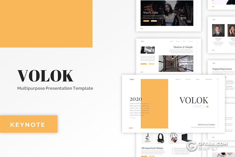 30页扁平化简约商务风格团队介绍工作总结keynote模板5种主题配色 - 顶尖PPT