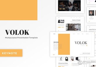 30页扁平化简约商务风格团队介绍工作总结keynote模板5种主题配色 - 顶尖PPT