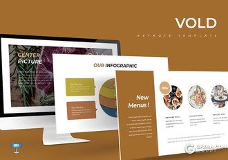 30页商业项目介绍展示餐饮美食行业数据分析keynote模板5种主题配色 - 顶尖PPT