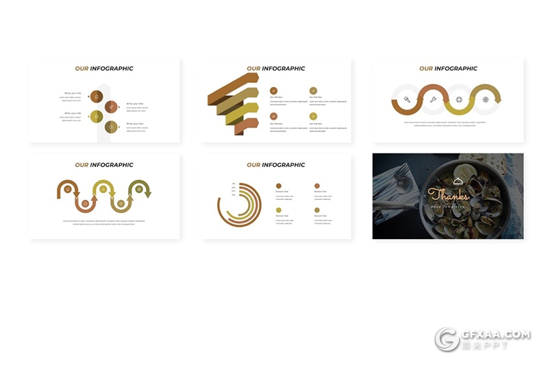30页商业项目介绍展示餐饮美食行业数据分析PPT模板5种主题配色 - 顶尖PPT