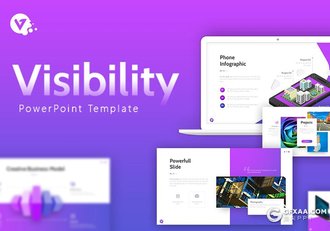 55页国外高端创意商务多用途PPT模板11种配色 - 顶尖PPT
