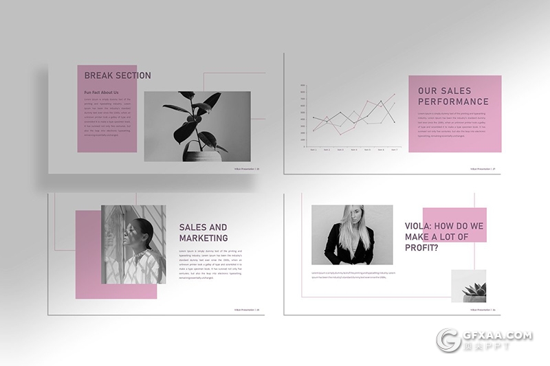 32页极简时尚文艺风格PPT模板 - 顶尖PPT