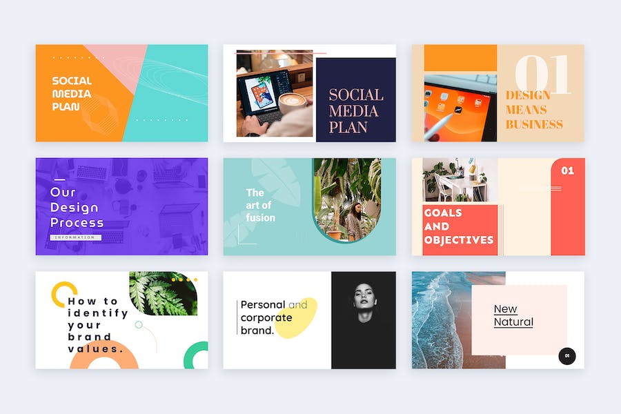 演示封面页设计信息图表PPT模板 - 顶尖PPT