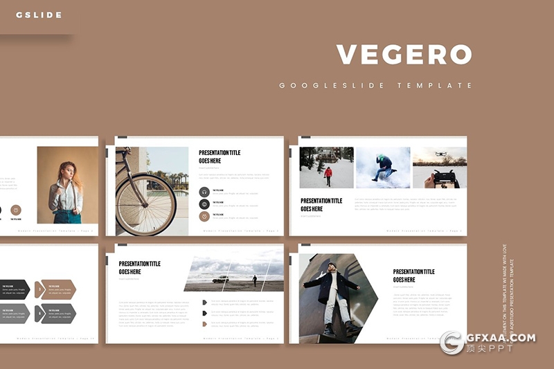 30页商务风格企业团队介绍工作汇报总结Google slides模板5种主题配色 - 顶尖PPT