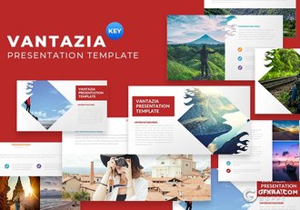 33页时尚旅游摄影图片展示keynote模板 - 顶尖PPT