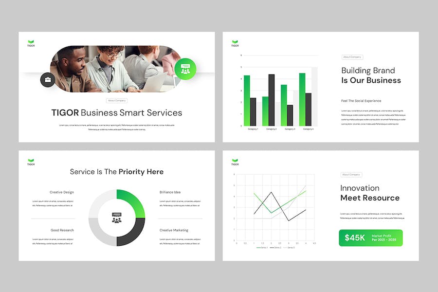 创意设计作品集展示PPT模板 - 顶尖PPT