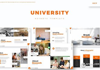 30页大学生活介绍学校介绍宣传keynote模板 - 顶尖PPT