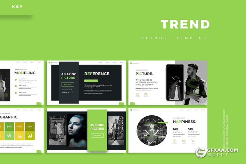 30页商务风格企业发展趋势团队介绍多用途keynote模板5种主题配色 - 顶尖PPT