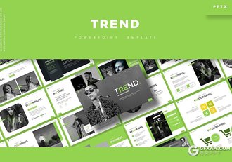 30页商务风格企业发展趋势团队介绍多用途PPT模板5种主题配色 - 顶尖PPT