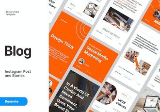 商业社交媒体运营讲述Keynote模板 - 顶尖PPT