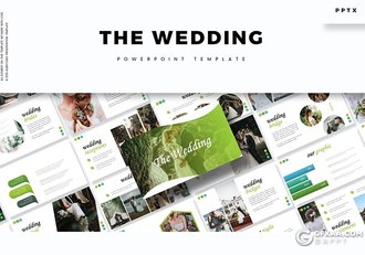 30页婚礼摄影婚礼现场活动策划PPT模板5种主题配色 - 顶尖PPT