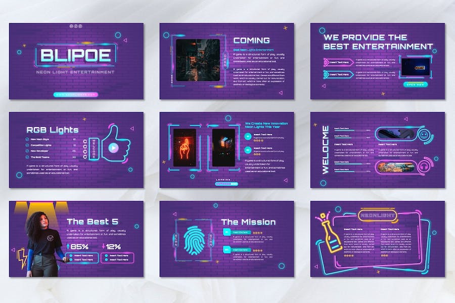 科技创新亮色技术展示方案PPT模板 - 顶尖PPT