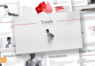 30页扁平化简约文艺风格商务企业介绍工作汇报Google slides模板 - 顶尖PPT