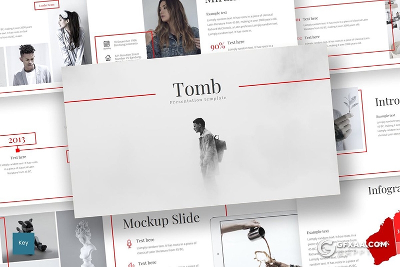 30页扁平化简约文艺风格商务企业介绍工作汇报keynote模板 - 顶尖PPT