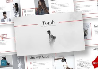 30页扁平化简约文艺风格商务企业介绍工作汇报keynote模板 - 顶尖PPT