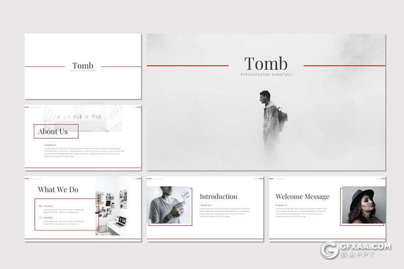 30页扁平化简约文艺风格商务企业介绍工作汇报PPT模板 - 顶尖PPT