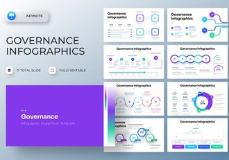 微立体风格信息图形keynote模板 - 顶尖PPT