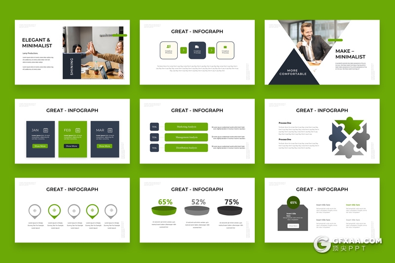 30页商务风格企业宣传介绍项目合作展示PPT模板 - 顶尖PPT