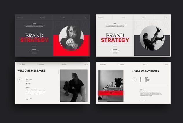 时尚服装品牌战略演示PPT模板 - 顶尖PPT