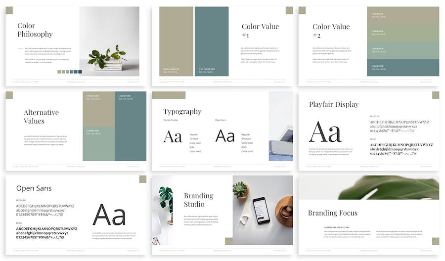 品牌手册设计规范展示PPT模板 - 顶尖PPT