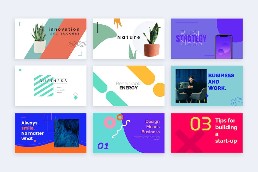 演示封面页设计信息图表PPT模板 - 顶尖PPT