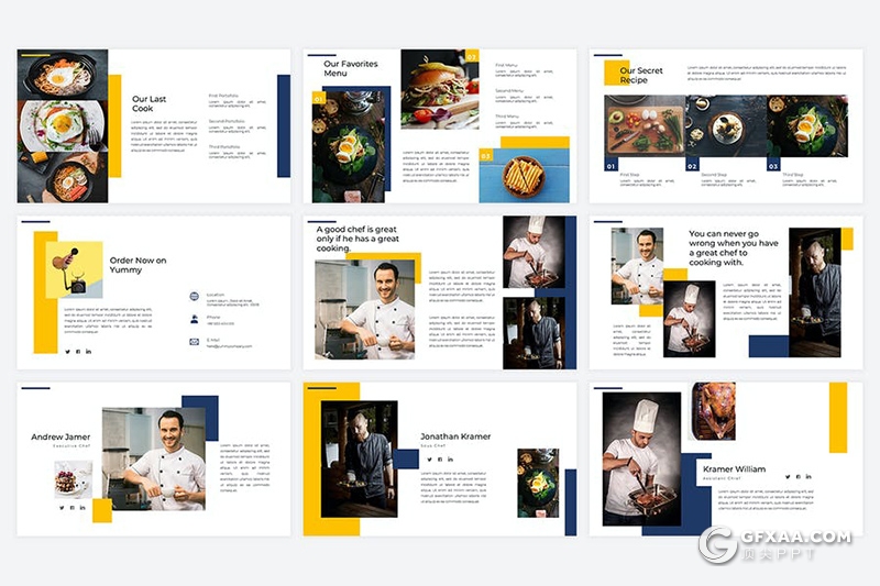 45页餐饮行业数据分析餐饮美食菜品宣传介绍推广keynote模板 - 顶尖PPT