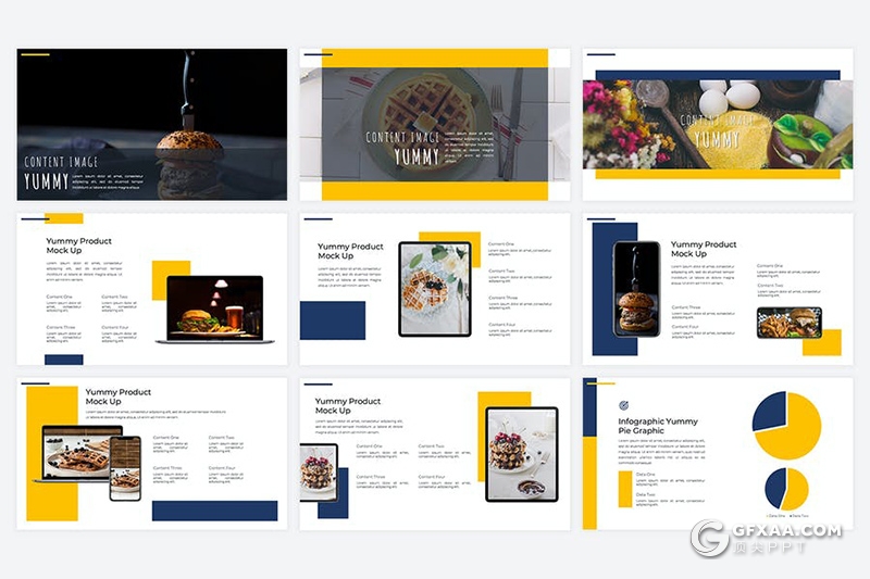 45页餐饮行业数据分析餐饮美食菜品宣传介绍推广keynote模板 - 顶尖PPT