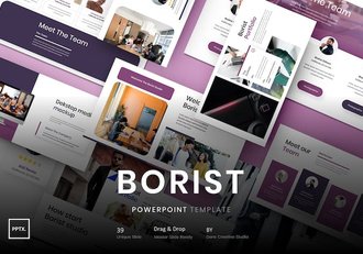 商务品牌形象设计推广PPT模板 - 顶尖PPT