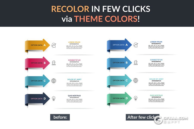 60页创意微立体商务信息图形PPT素材模板 - 顶尖PPT