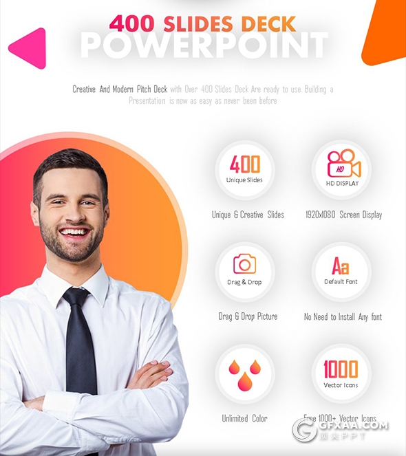 400页国外高端商务PPT模板创意商务信息图形ppt卡通人物数据图标工作汇报企业介绍多用途PPT模板 - 顶尖PPT