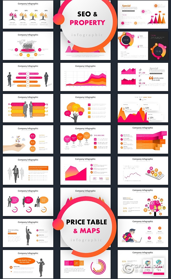 400页国外高端商务PPT模板创意商务信息图形ppt卡通人物数据图标工作汇报企业介绍多用途PPT模板 - 顶尖PPT