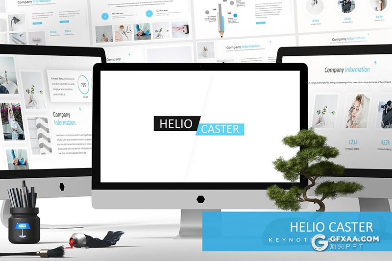 30页简洁风格商务工作计划工作汇报通用keynote模板5种主题配色 - 顶尖PPT