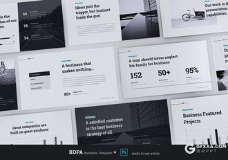 85页简约风格商务风格企业宣传介绍工作汇报总结keynote模板 - 顶尖PPT