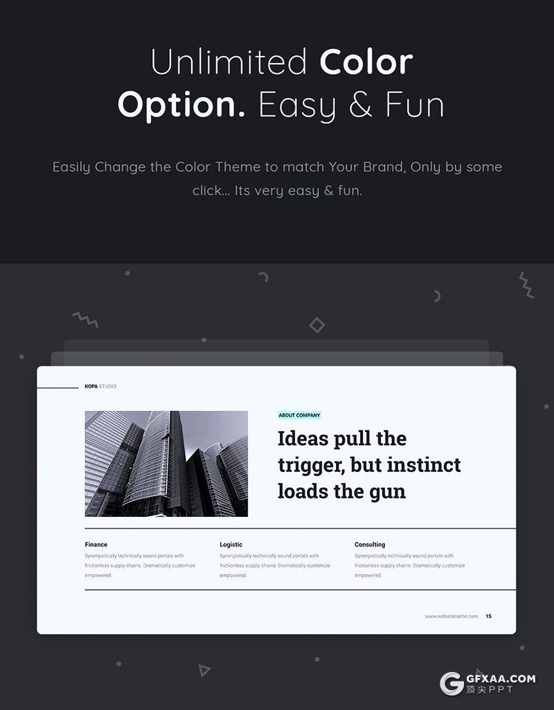 85页简约风格商务风格企业宣传介绍工作汇报总结keynote模板 - 顶尖PPT