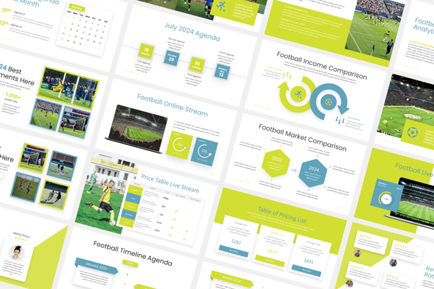 足球比赛活动PPT模板 - 顶尖PPT