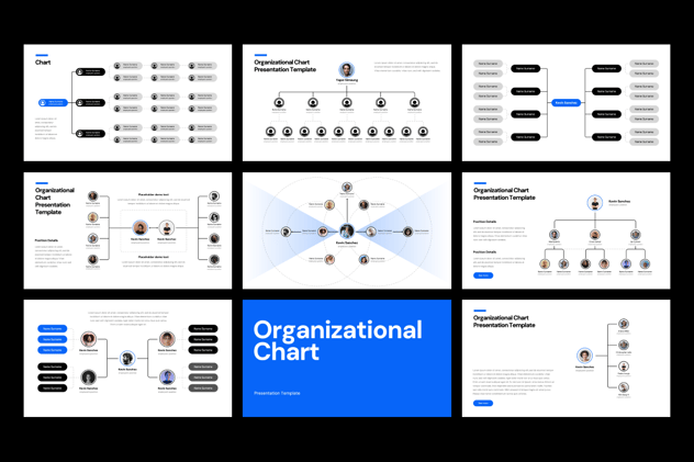 组织结构图企业架构设计PPT模板 - 顶尖PPT