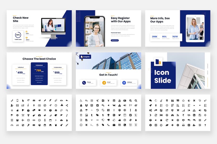 企业商务商业通用PPT模板 - 顶尖PPT
