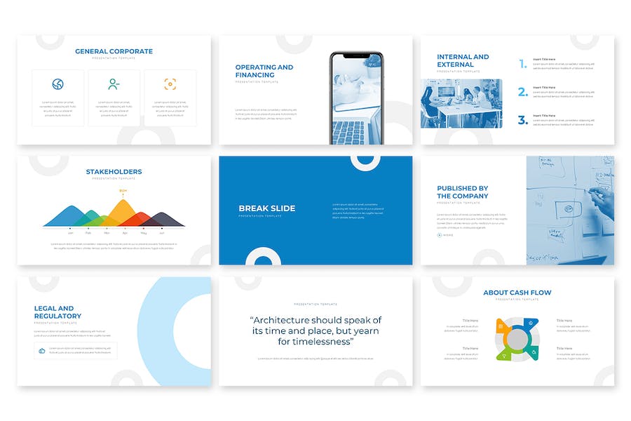 企业金融机构年度总结国外PPT模板 - 顶尖PPT