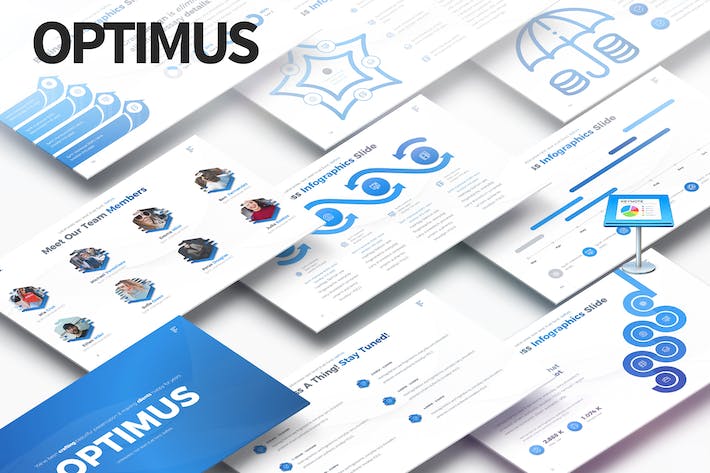 国外商务年终工作汇报数据分析创意信息图形图表keynote模板 - 顶尖PPT