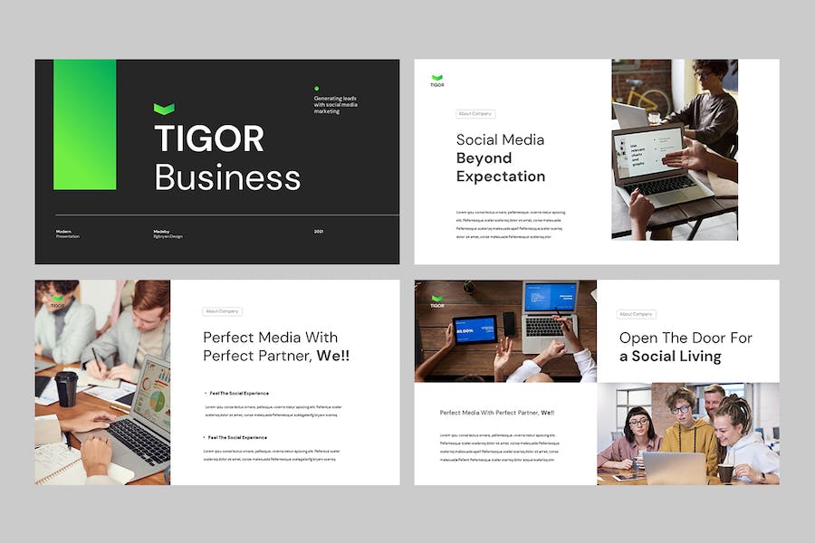 创意设计作品集展示PPT模板 - 顶尖PPT