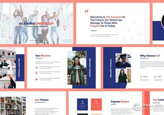 31页学术教育大学教育机构介绍宣传PPT模板 - 顶尖PPT
