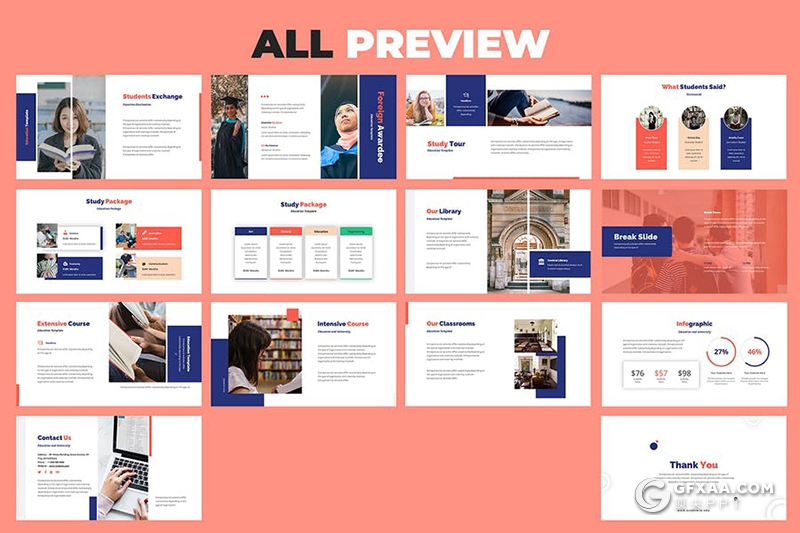 31页学术教育大学教育机构介绍宣传PPT模板 - 顶尖PPT
