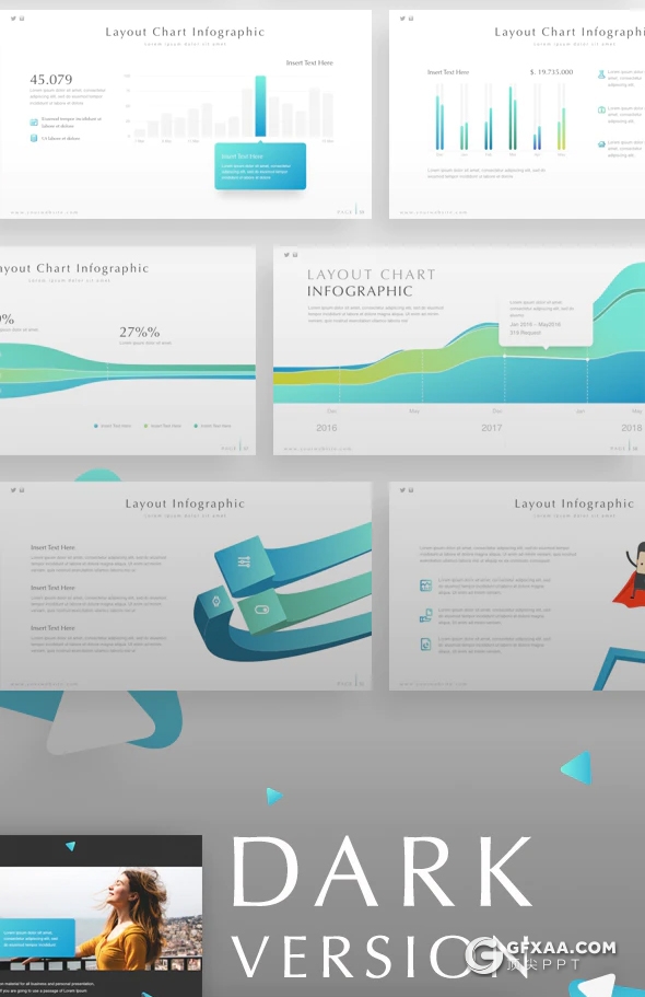 74页国外高端创意商务多用途ppt模板卡通3D立体信息图形PPT模板10种主题配色 - 顶尖PPT